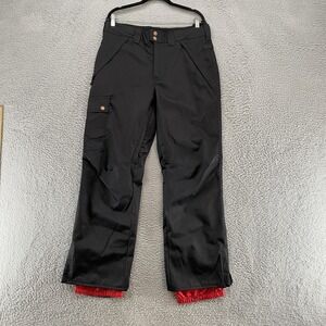 Aperture Snow Pants Mens Medium Black 10K Waterproof Ski Snowboard Cargo